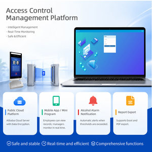 Dispositif de pointage TIMY avec reconnaissance faciale, contrôle d'accès, test de température et d'alcoolémie, comptage de personnes, réseau Wi-Fi et éthylotest - Product Image 4