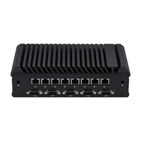 Mini PC industriel embarqué K1055GEX Intel Core I5 10210U Quad Core 8x 2.5G LAN SSD+HDD Stockage DDR4 RAM Linux pour maison intelligente