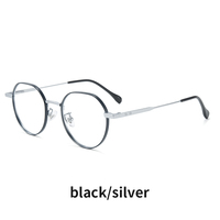 VisualMate Lunettes de lecture vintage en titane pur avec logo personnalisable de style populaire populaire avec monture optique circulaire à la mode