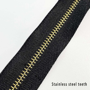 Personnalisé 4 # Y Dents 304 Dents en acier Serrure automatique Fermeture à glissière à extrémité fermée - Product Image 4