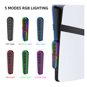 Новинка, оптовая продажа, 6 в 1, <span class=keywords><strong>USB</strong></span>-концентратор для 2,0, расширитель для передачи данных для PS5 Pro/PS5, тонкий <span class=keywords><strong>USB</strong></span>-удлинитель с RGB-подсветкой, аксессуары - Product Image 6