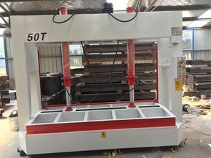 Cina HYSEN macchina per la lavorazione del legno vendita calda stampa a freddo della fabbrica vendita diretta 50 Ton idraulica pressa a freddo per porta - Product Image 3