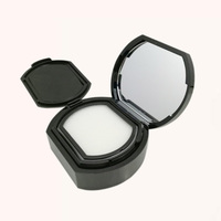 Wadah Krim BB Foundation Plastik Hitam Berkualitas Tinggi 15g dengan Cermin dari ACC12A