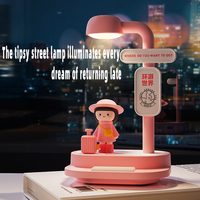 Lampe de table 3D au design moderne pour bureau et chambre à coucher Lumière Led Plug Décoration de la maison Veilleuse de table pour enfants