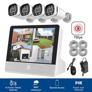 Kit de Sistema de Cámara de Seguridad NVR con Pantalla y Monitor, Cámara PTZ POE IP67 con Detección Humanoide de 4 Canales y 8MP, Visión Nocturna a Todo Color - Product Image 2