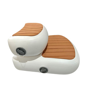 Plateforme <span class=keywords><strong>gonflable</strong></span> PVC à 2 niveaux détachable pour bain froid, baril de bain de glace avec marches, surface antidérapante pour la sécurité de la <span class=keywords><strong>piscine</strong></span> - Product Image 6