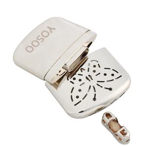 Calentador de manos de combustible de mariposa portátil Banco de energía de platino reutilizable Bolsillo estándar Práctico mano cálida de aleación de zinc - Product Image 4