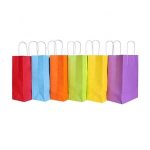 Petit sac cadeau en papier kraft blanc à emporter pour les friandises - Product Image 3