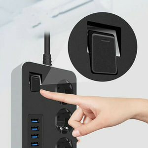 ปลั๊กพ่วงพร้อมสวิตช์ 3xSchuko 6xUSB 3.1A 3000W Q-PC6 - Product Image 2