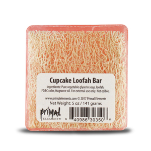 Savon exfoliant en forme de cupcake 5oz avec loofah intégré – Gommage corporel doux pour le nettoyage quotidien sous la douche et le bain - Product Image 2