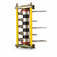 Radiateur en cuivre T2 à refroidissement liquide avec pince de fixation pour thyristors série 4C3, idéal pour les modules de puissance à diodes SCR