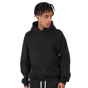 Sudadera con Capucha <span class=keywords><strong>de</strong></span> Alta Calidad <span class=keywords><strong>de</strong></span> 500 g/m² para Hombre, Felpa Francesa con Hombros Caídos, Estilo Holgado, Sin Cordones - Product Image 6