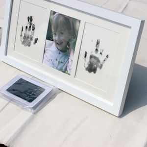 Nouveau bébé garçon fille cadeau sans encre main et empreintes Kit <span class=keywords><strong>Impression</strong></span> imprime <span class=keywords><strong>cadre</strong></span> Photo pour Souvenir - Product Image 2