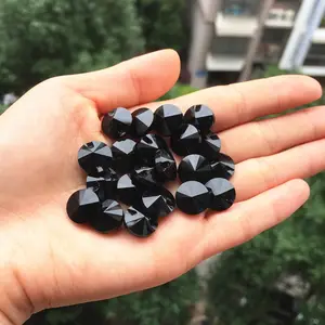 10/12/14mm boutons de pierres précieuses en cristal noir de haute qualité boutons de couture pour chemise boutons en cristal pour vêtements accessoires de couture