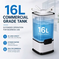Humidificateur Commercial Électrique à Ultrasons Grande Capacité 16L, Stérilisation et Conservation des Légumes et Fruits, Rotation à 360 Degrés