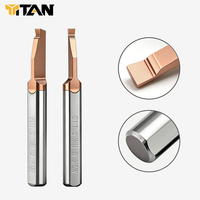 Outil de perçage CNC pour petits diamètres en carbure MVR, avec rainure de coupe à l'extrémité et diamètre de tige de 6 mm