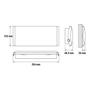 Luce di Emergenza Beghelli F65 LED 11W IP65 SA 1 3 LF, Profondità 41,5 cm, Larghezza 7,5 cm, Altezza 16 cm - Product Image 2