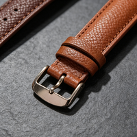 12/13/14/15/16/17/18/20/21/22mm fait à la main Vintage bracelet de montre en cuir rembourré bracelet de montre en cuir pour hommes montres avec bracelet en cuir