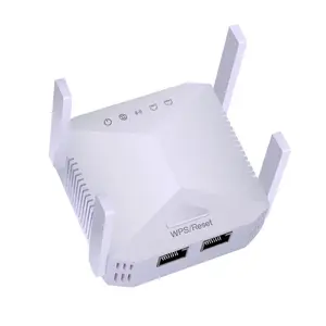 Pemasok Cina Powerline Wifi Extender 300M Wifi Repeater untuk Jarak Jauh 4 Antena Router Rumah Kantor