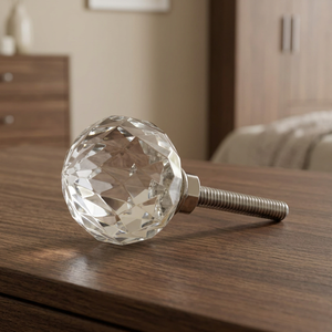 Embout de tringle à rideau en cristal moderne en forme de diamant, pendentif décoratif en acrylique, taille personnalisée pour salon et décoration intérieure - Product Image 3