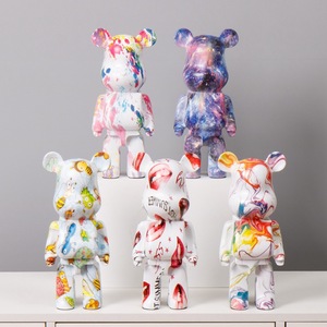 Figura de Resina de Oso de <span class=keywords><strong>Internet</strong></span> de 28 cm, Hucha, Decoración para TV/Mueble de Entrada, Sala de Estar, Fiestas y Reuniones, Diseño Creativo de Dibujos Animados, Hecho a Mano - Product Image 1