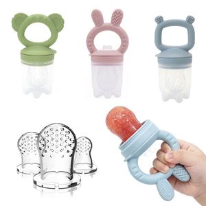 Sucette d'alimentation pour bébé en silicone de qualité alimentaire OEM, en forme d'animal, pour l'apprentissage de l'alimentation et le soulagement des douleurs de dentition - Product Image 1