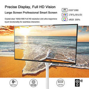 Moniteur tactile pivotant de 32 pouces, téléviseur Android portable, caméra 13MP, télécommande, rétroéclairage LED, blanc, rechargeable - Product Image 6