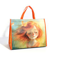 Sac isotherme personnalisé en non-tissé avec logo imprimé, motif graphique vif, pour pique-nique en extérieur