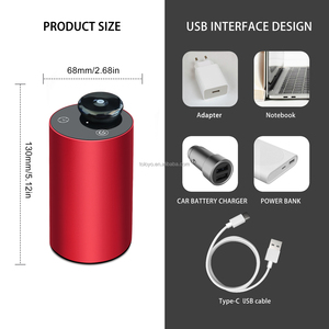 Mini máquina de aroma de metal con pilas, difusores de aroma de aceite esencial para coche USB - Product Image 3