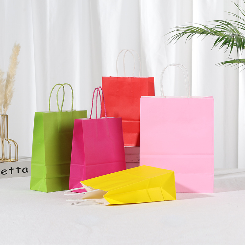 Fashion Paper Bag Wholesale Custom Luxury Craft Gift Bolsa De Papel Printed Shopping Bag Kraft Paper Bags with Your Own logo