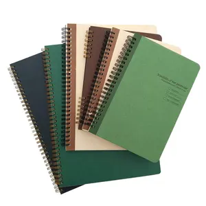 クラフトLibretasプロモーション工場製造を使用したさまざまな耐久性さまざまなかわいい革の日記ノートブック