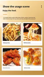 Papel para Hornear Reutilizable de Doble Cara, Resistente al Aceite, Impermeable y Antiadherente para Pan, Aperitivos, Comida Frita y Hamburguesas - Product Image 2