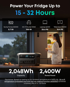 Anker SOLIX C2000 Gen 2 Portable Power Station 2048Wh 2400W LiFePO4 <b>Battery</b> for Home <b>Backup</b> RV and Outdoor Camping - Product Image 2