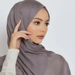 Sharut NEU Großhandel leichtgewicht schlichtes Hijab muslimische Frauen atmungsaktiv weicher Schal viskos Premium-Bambus gewebter modaler Hijab-Schal