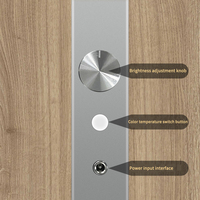 Lampe de bureau LED moderne en aluminium alimentée par courant alternatif, luminosité réglable, flexible, intensité variable, rose/argent, idéale pour table de manucure