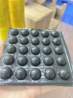 Pare-chocs de porte d'armoire en silicone auto-adhésif de qualité alimentaire personnalisé caoutchouc transparent coussin de pied rond pare-chocs de porte d'armoire