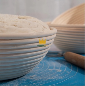 Ensemble de paniers de levage écologiques faits à la main pour pain au levain, en rotin naturel, ronds et ovales, vente en gros - Product Image 5