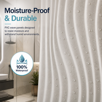 Panneaux muraux géométriques de qualité supérieure, résistants à l'humidité, faciles à installer, pour couloirs d'hôtel, galeries