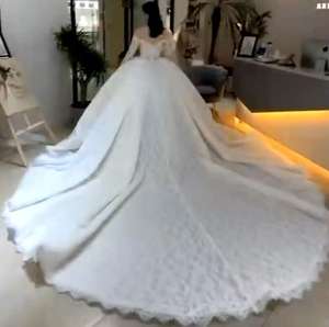 S0022T alta calidad superventas nuevos modelos buen precio tela de encaje <span class=keywords><strong>vestidos</strong></span> de invitados de <span class=keywords><strong>boda</strong></span> señoras mujeres - Product Image 3