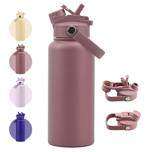 Botellas de agua de acero inoxidable con aislamiento deportivo personalizadas, reutilizables, magnéticas, térmicas, de gran capacidad, 32oz - Product Image 1