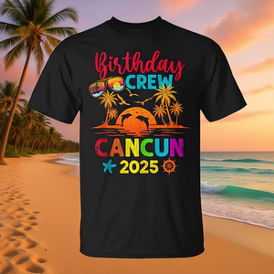 Maglietta per la festa in spiaggia di compleanno a Cancun 2025 - Product Image 3