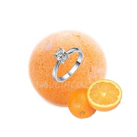 Bombe de bain naturelle 100% faite à la main, enrichie au beurre de karité et aux huiles, non toxique, avec anneau cristallin, hydratante pour peaux sensibles, kit cadeau OEM pour spa à domicile