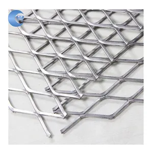 Dış korkuluk için ağır elmas dekoratif çit panelleri genişletilmiş metal ızgara teli