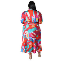 Robe longue élégante à taille empire pour femme, grande taille, manches classiques, motif floral, toutes saisons, nouvelle collection boutique