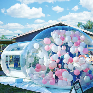 Commercial PVC Holiday Party Rental Snow Globe Giant Clear Dome Bubble Inflatable <strong>Balloon</strong> Bounce House For Sale - Product Image 3