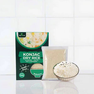 Riso essiccato Konjac biologico senza zucchero a basso contenuto di carboidrati riso istantaneo senza glutine vegano diabetico amichevole con certificato Halal 200g - Product Image 1