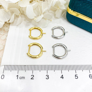 WENCHI Kit de bijoux DIY en argent avec support vide pour boucles d'oreilles en argent S925 pour perles de 8-12mm, design de boucles d'oreilles pendantes tendance, modèle Chine 11561 - Product Image 2