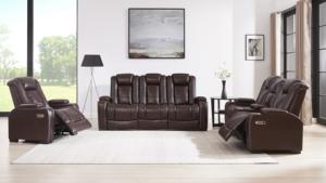 Divano Elettrico Moderno Italiano in Vera Pelle Multifunzionale con Funzione Reclinabile e Combinazione ad <span class=keywords><strong>Angolo</strong></span> in Metallo - Product Image 6