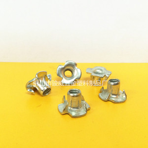 Tuerca de garra Junwei M6x10 con cabeza plana zincada para incrustaciones de paneles de madera en muebles - Product Image 1