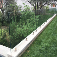 Pince de fixation sans cadre en acier inoxydable pour balustrade en verre de bâtiment, balustrade moderne pour balcon et escalier, clôture de piscine, hôpital, centre commercial